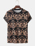 T-Shirt Printed With All Over Attractive Flowers On Black Print