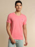 Pink Plain Stretch T-Shirt