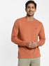 Rust Melange Plain T-shirt