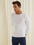 White Plain Long Sleeve Casual T-Shirt