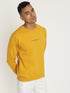 Yellow Plain Crew Neck Sweatshirt
