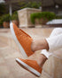 HIDDEN-LEATHER SHOES-ORANGE