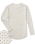 Dotted Drop-Cut Long Sleeve: LUX