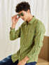 Green Striped Shirt