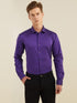 Purple Plain Twill Shirt